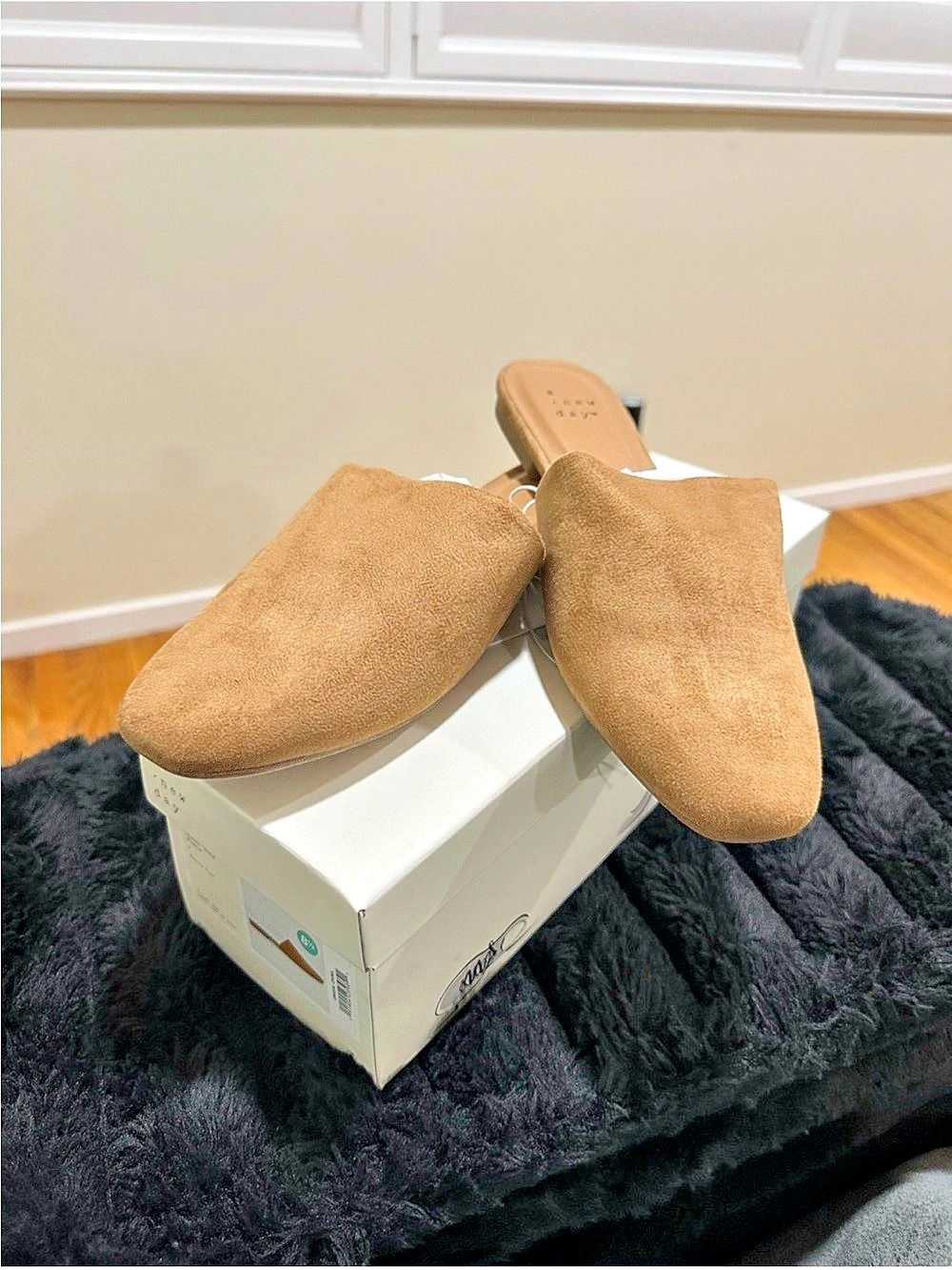 A New Day Thea Mule Flats Brown US 8.5 NWT